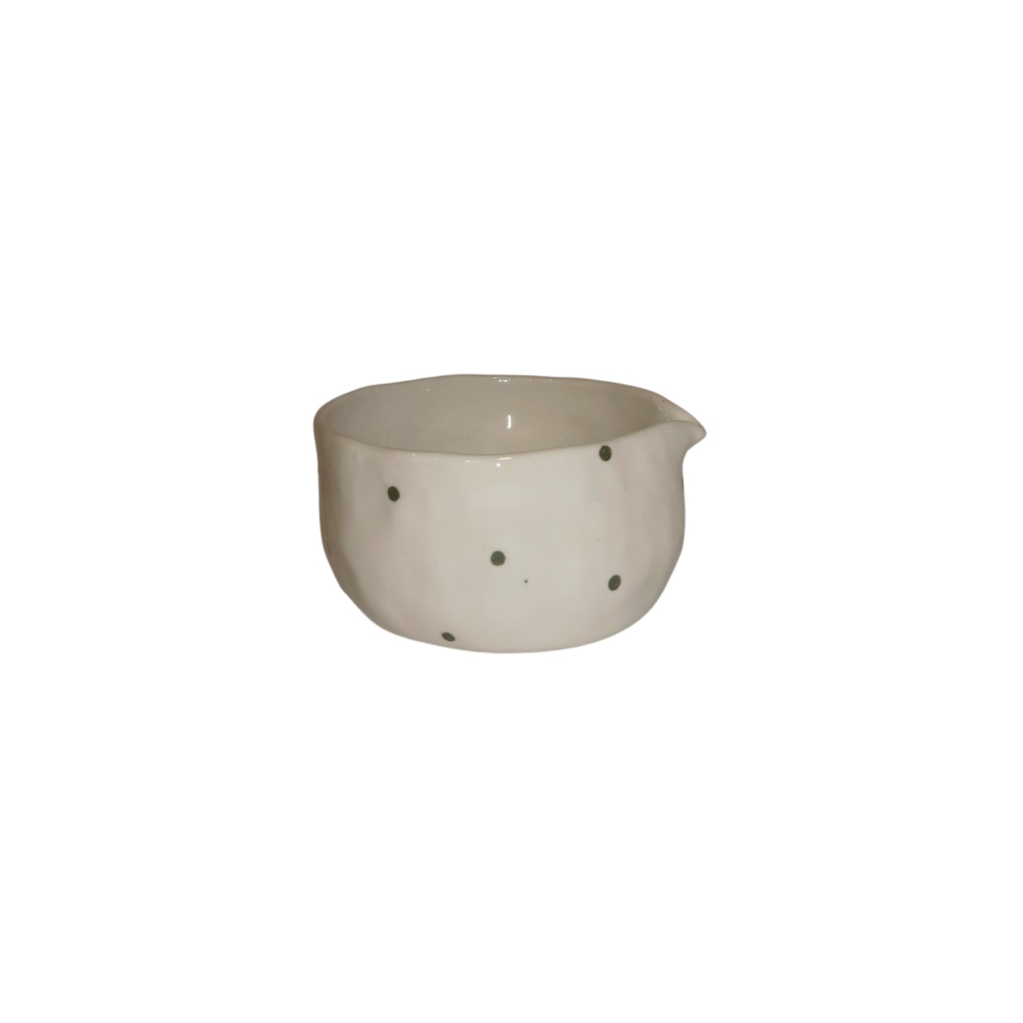 polka matcha bowl
