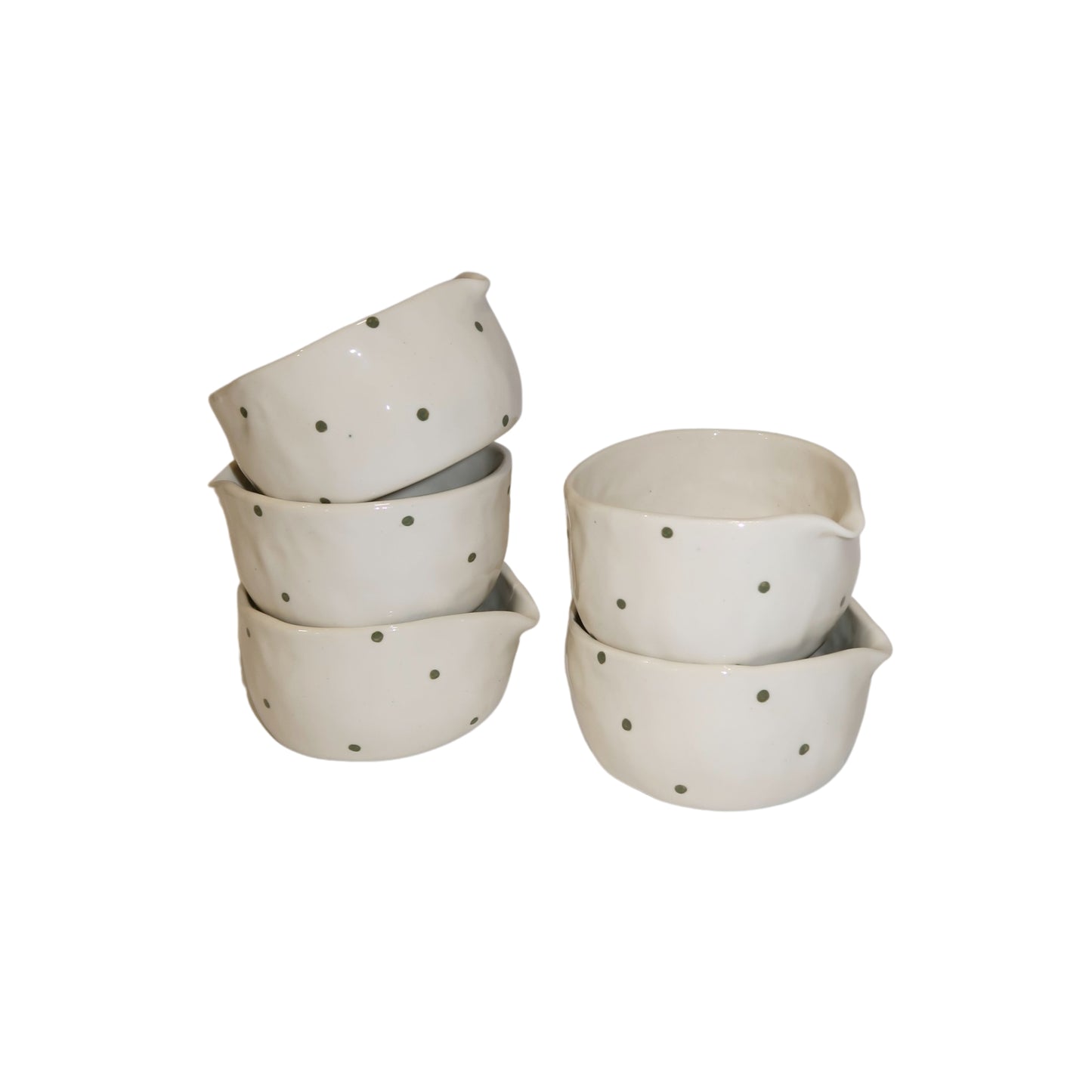 polka matcha bowl