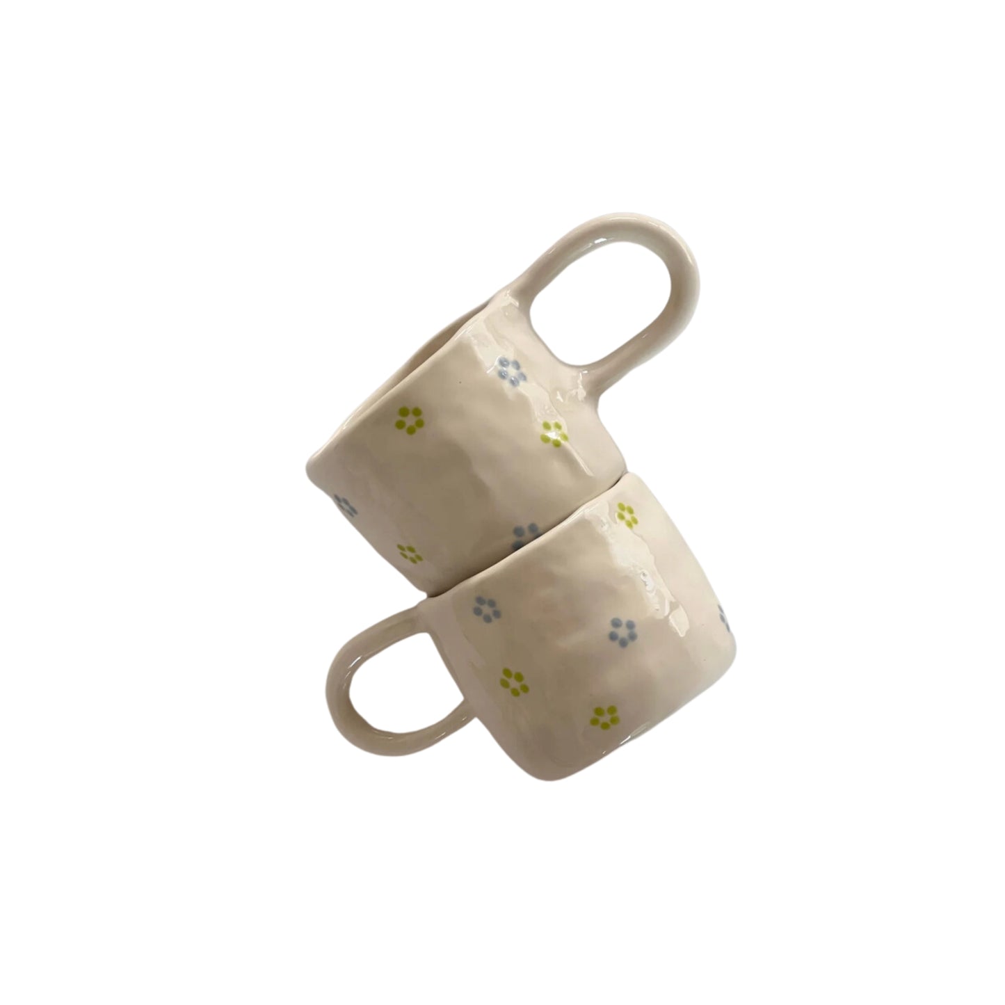 dotty flower mug