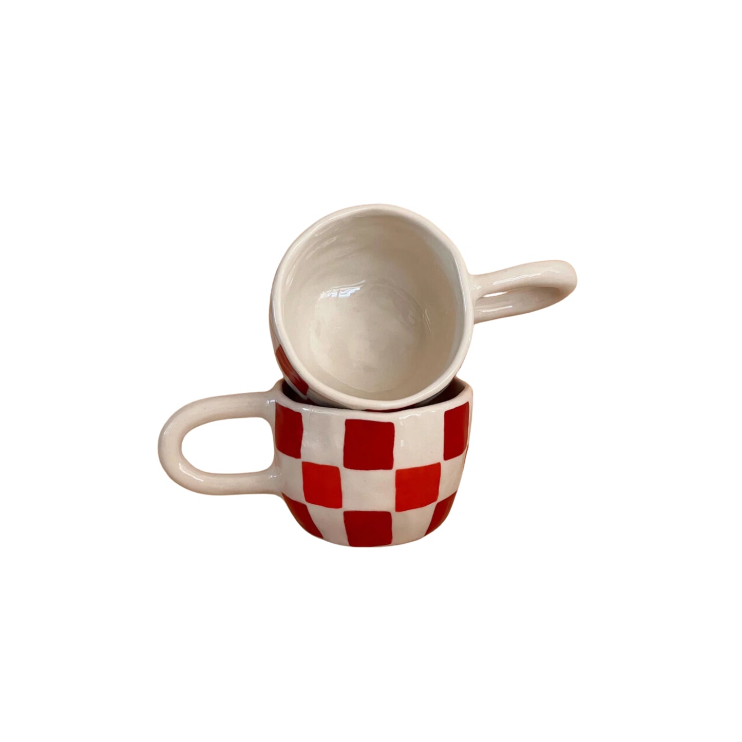 red check mug