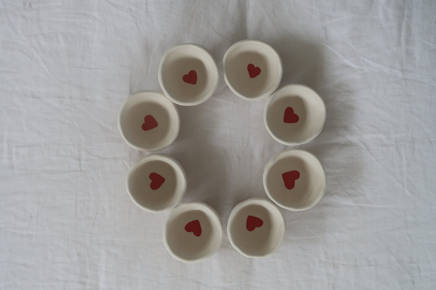 hearts espresso set