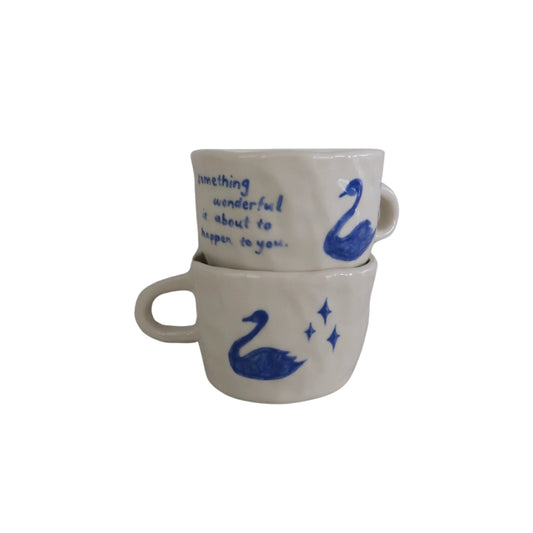 wonderful swan mug
